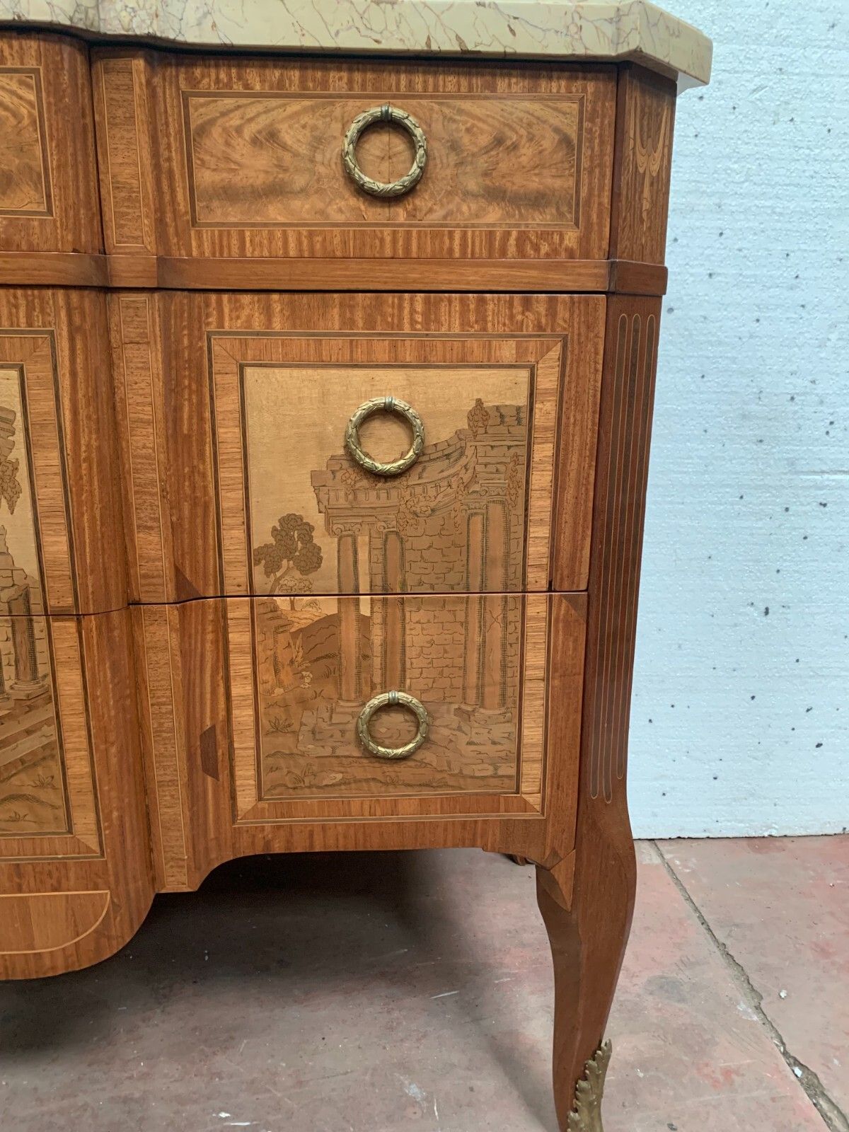 20th Century Amaranth Wood & Rosewood Center Jump Dresser photo for sale