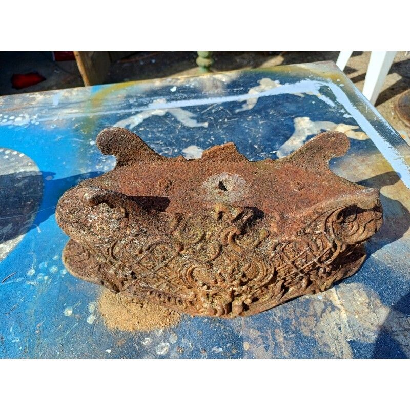 2 Cast Iron Planters 1900 From Charleville   Mézières Rocaille Style photo 96.0