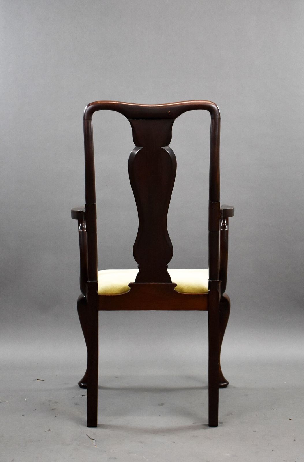Antique Mahogany Queen Anne Style Open Armchair photo Furniture