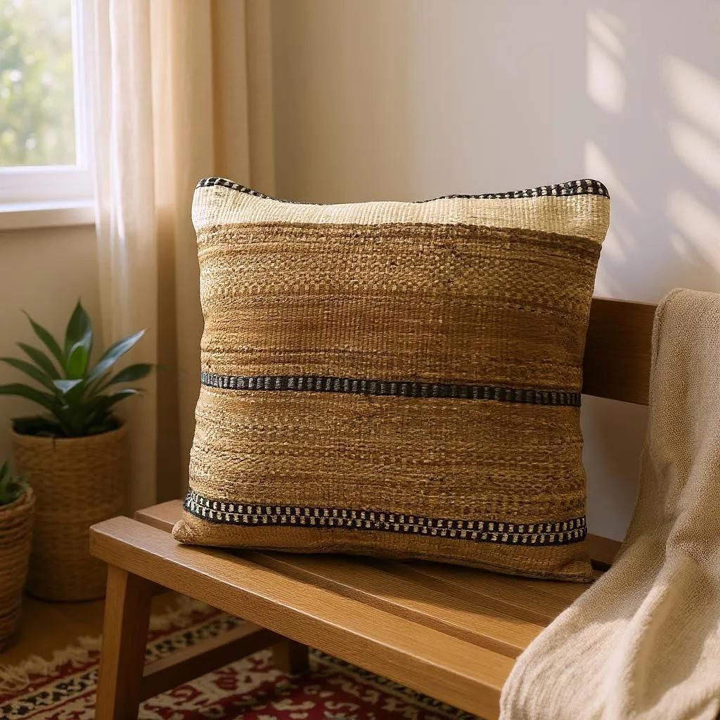Hand Made Kilim Faced Cushion 12 X 20 Inches, Anatolian Kilim Pillow, Handmade Cushion Cover, Turkish Decor, Home Decor Accent photo furniture