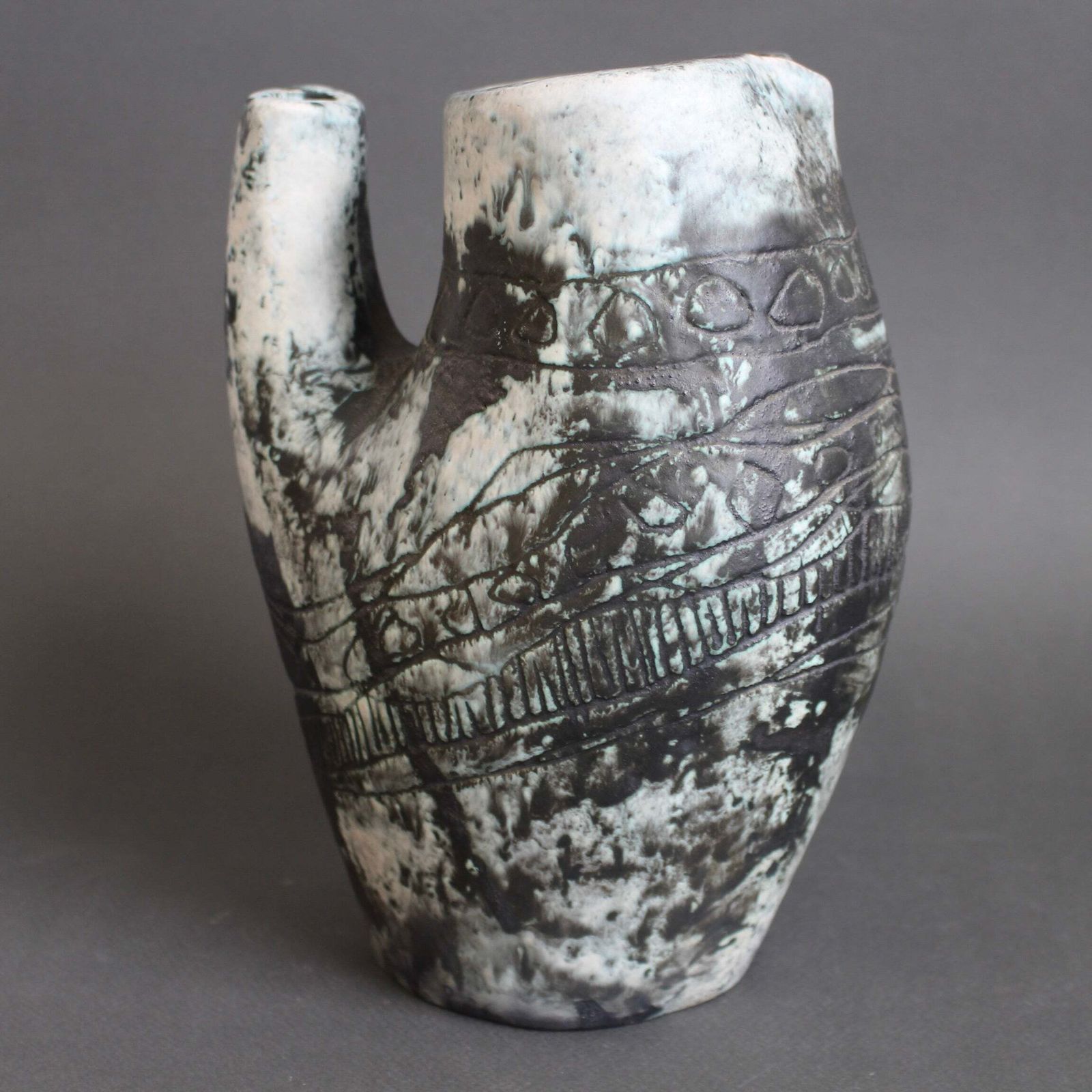 photo for sale Vintage French Ceramic Pitcher By Jacques Blin (Circa 1950s)
