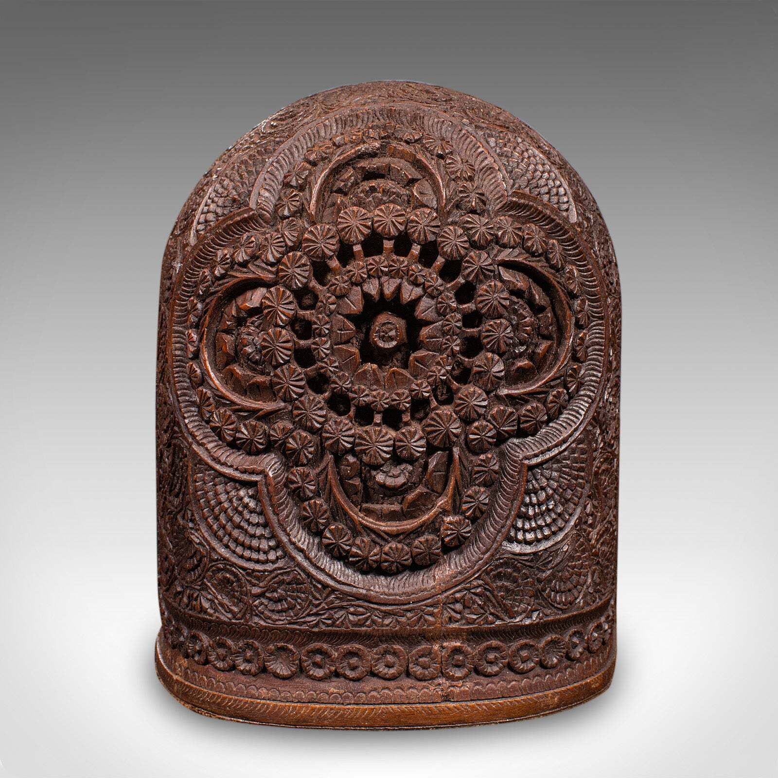 photo furniture Pair Of Antique Ornate Bookends, Anglo Indian Beech, Book Rests, Victorian, 1900