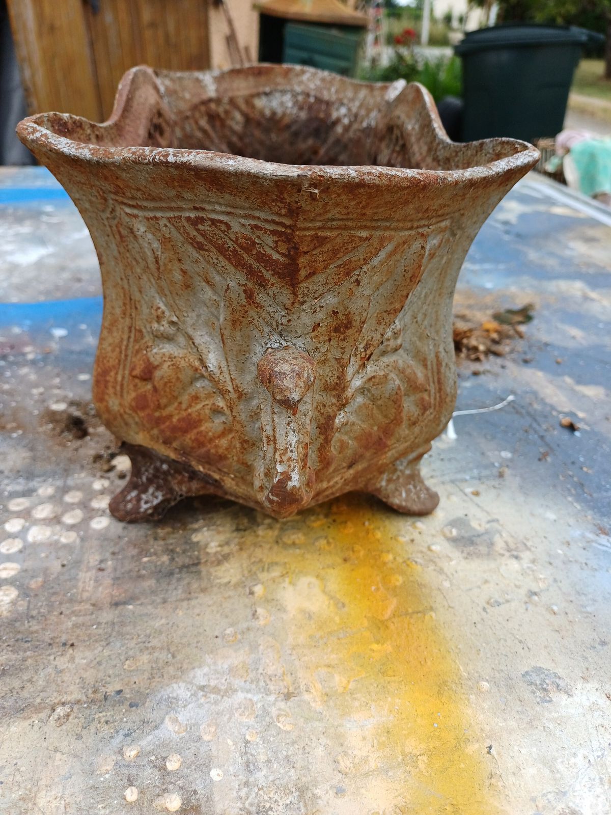 Set Of 2 Cast Iron Planters 1900 From Charleville   Mézières photo vintage