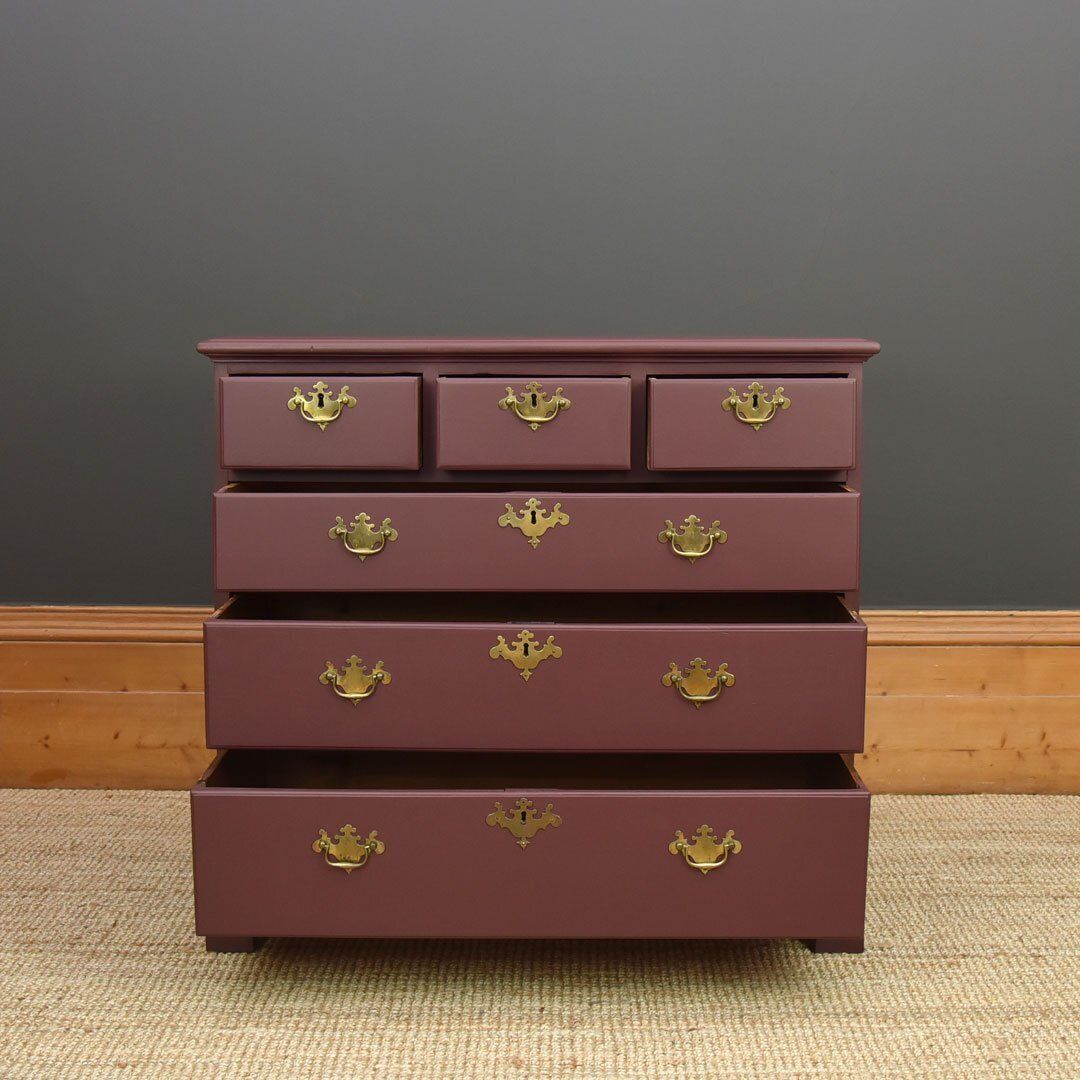 Georgian Chest Of Drawers In Aubergine Colour photo furniture