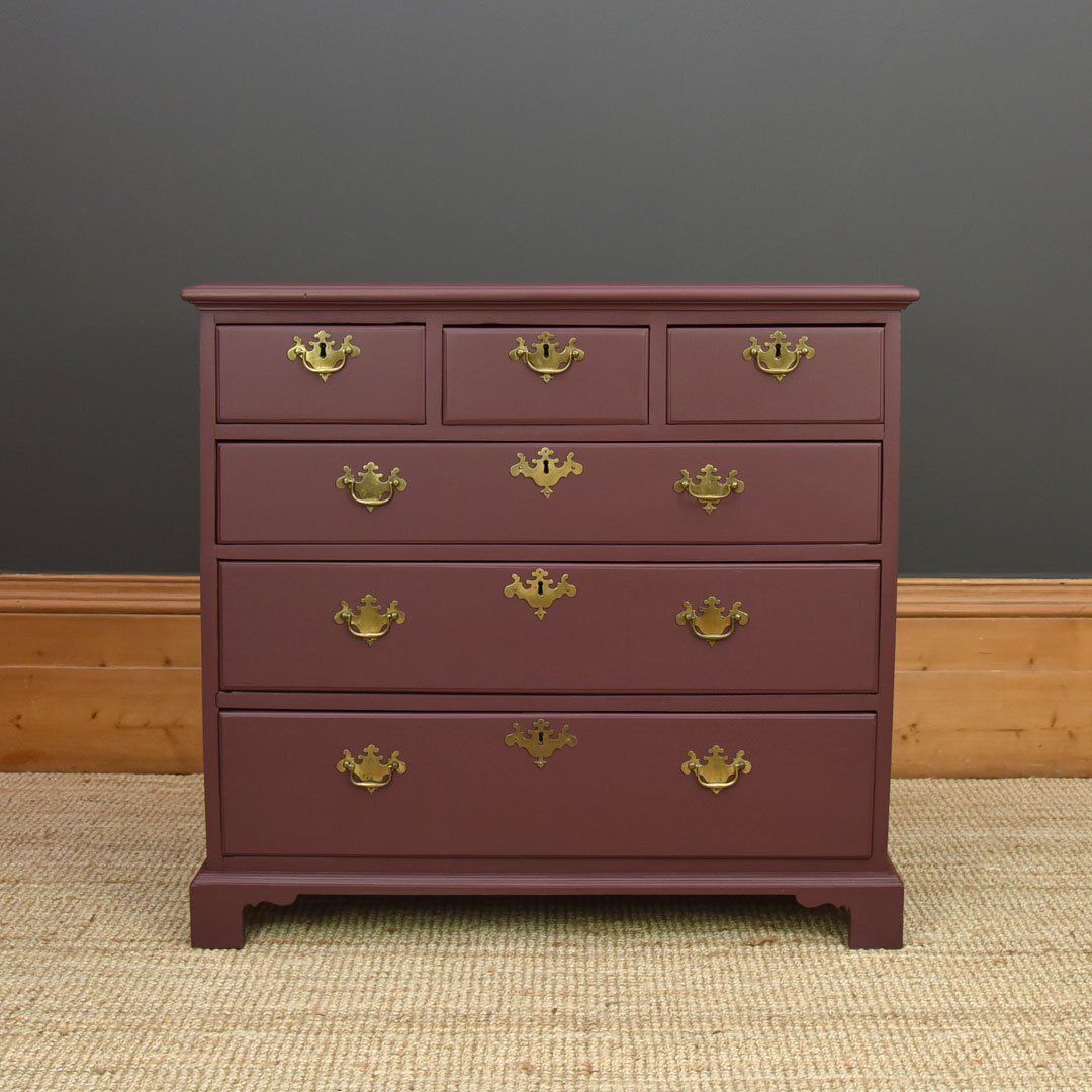 Georgian Chest Of Drawers In Aubergine Colour photo Furniture
