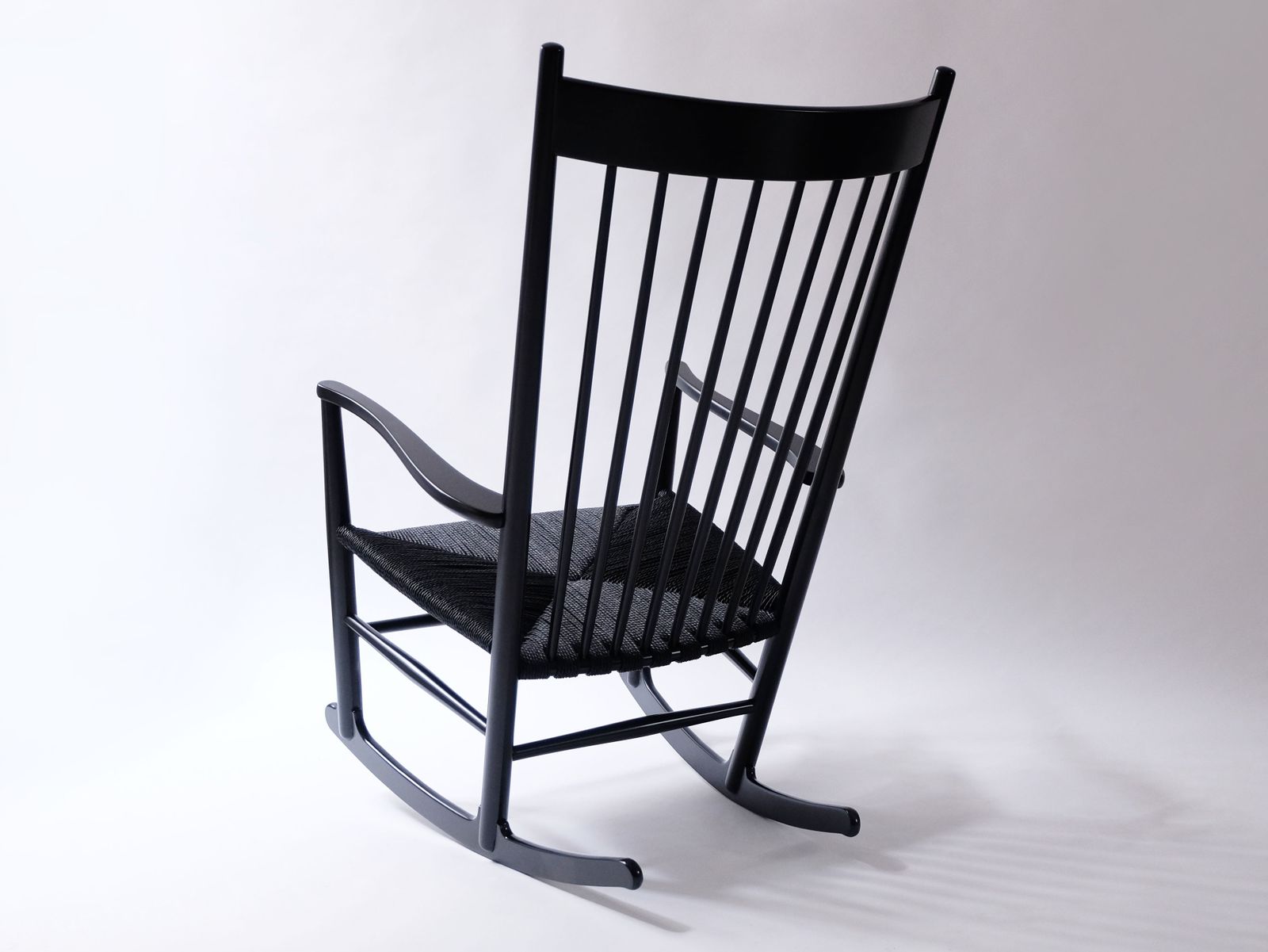 photo for sale Mid Century Modern Hans Wegner "J16" Rocking Chair, Stamped 1966, Fully Restored