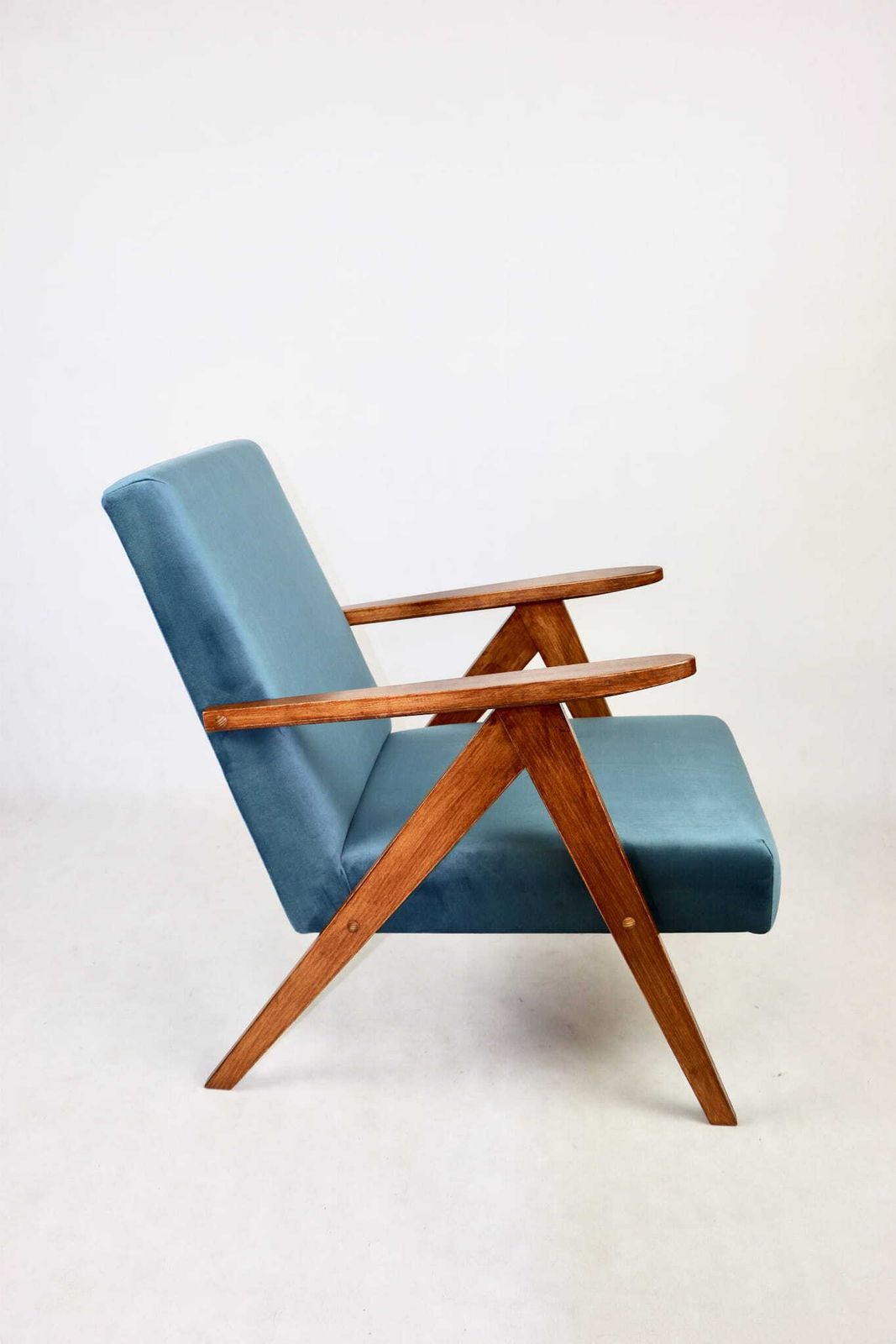 photo furniture Armchair B 310 Var Sea Blue Velvet