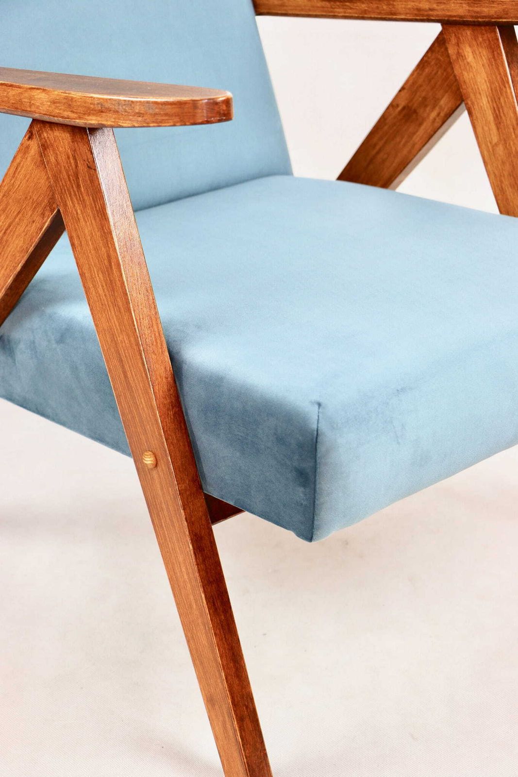 Furniture Armchair B 310 Var Sea Blue Velvet photo