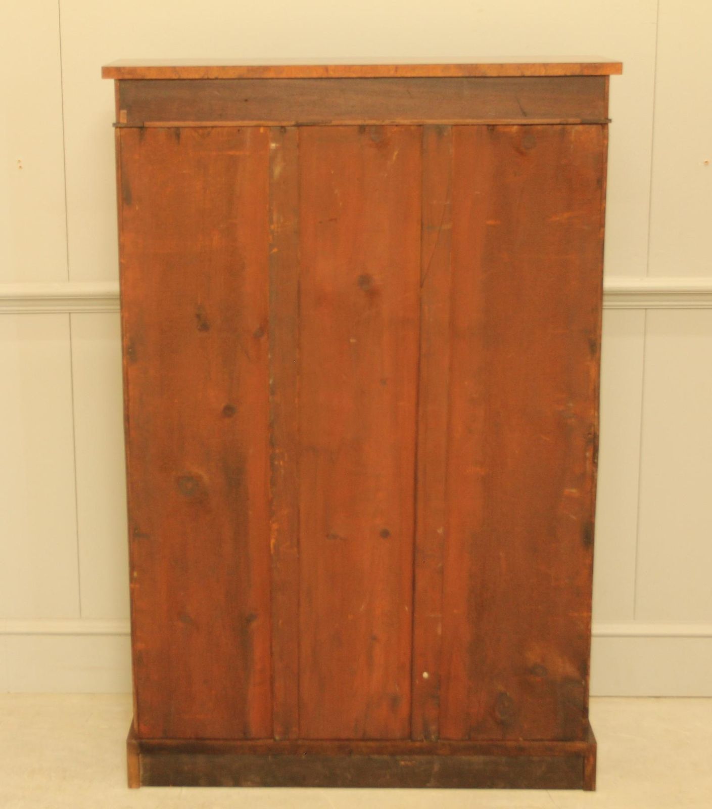 photo for sale Victorian Faux Burr Walnut Open Bookcase