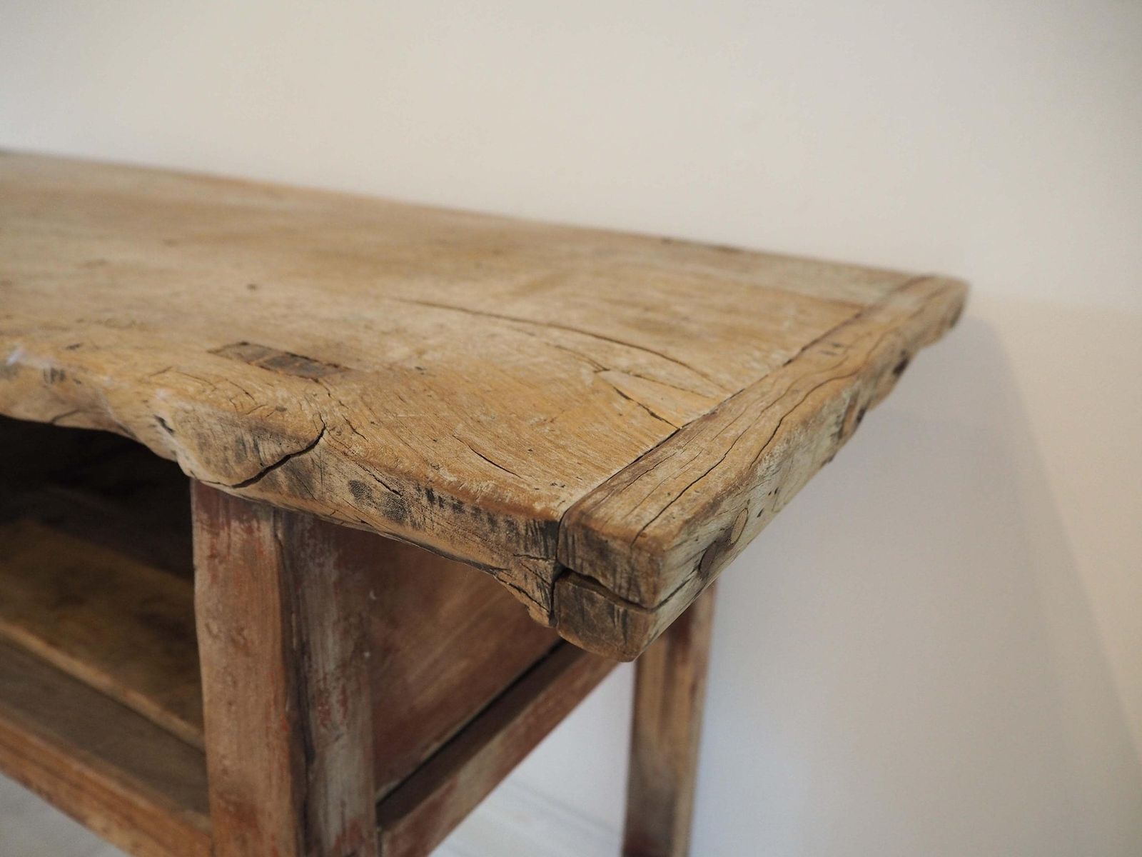 Antique Chinese Elm Wooden School Desk Circa 1850 / Original Console Table photo 450.0