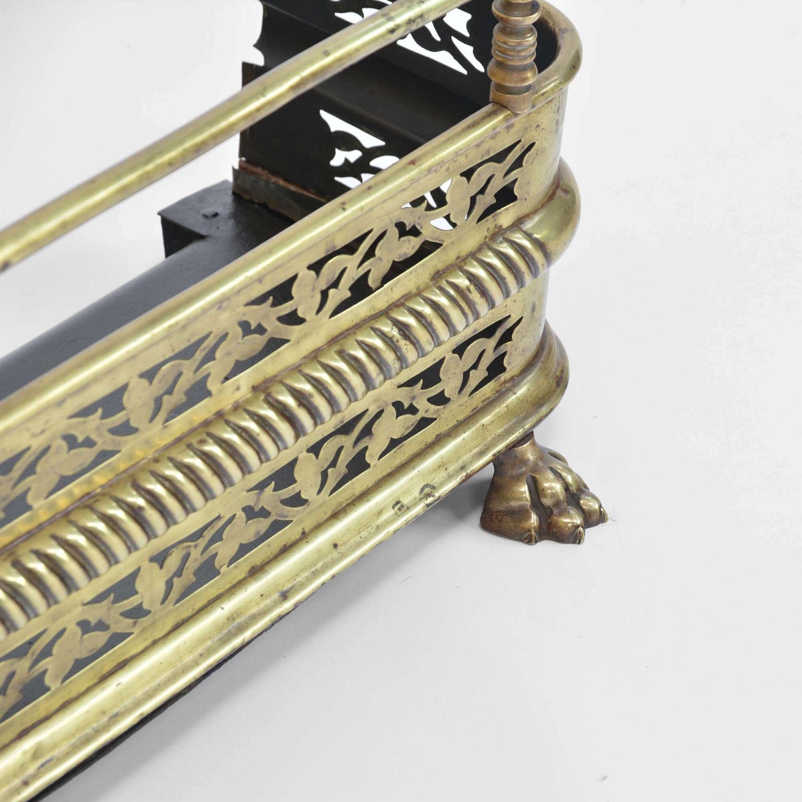 19th Century Brass Fender, 1800s photo Home Fixtures