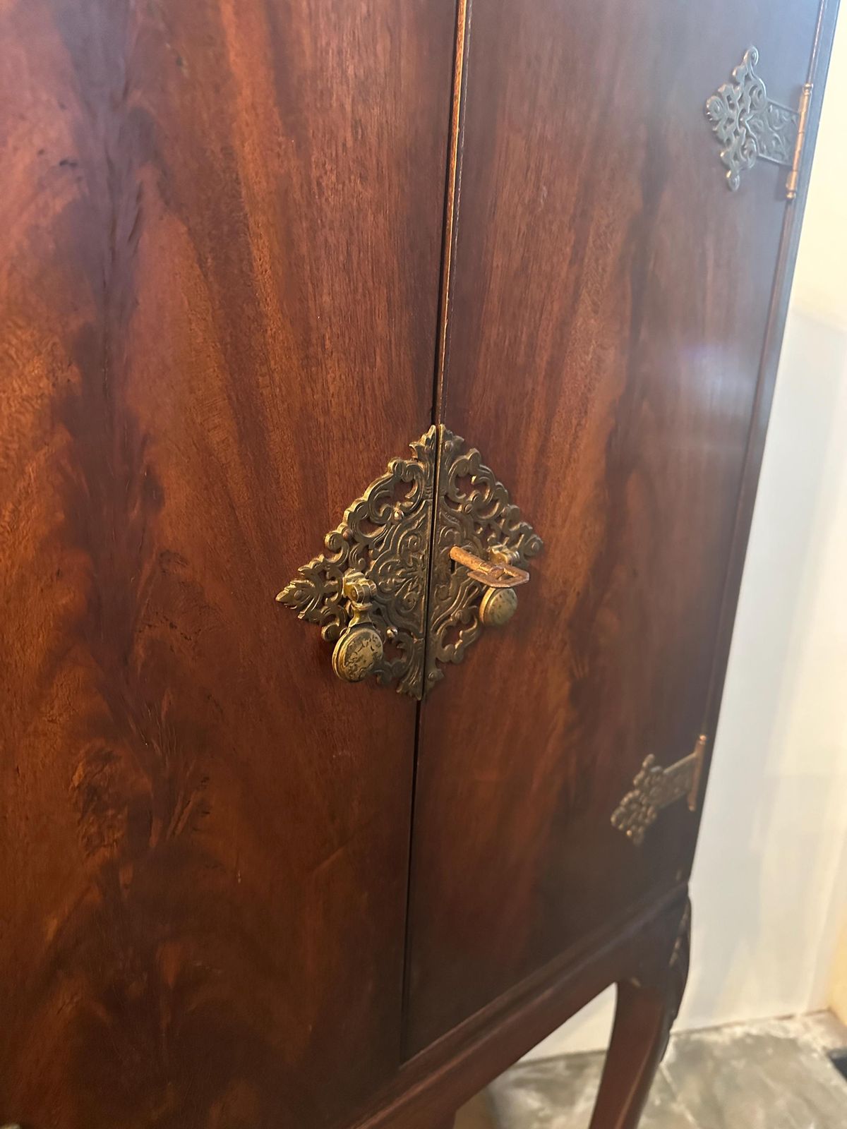 New Stock Beautiful Drinks Cabinet On Ball And Claw Feet Available For Commission Or Restoration   Ideal For Small Space photo 1295.0