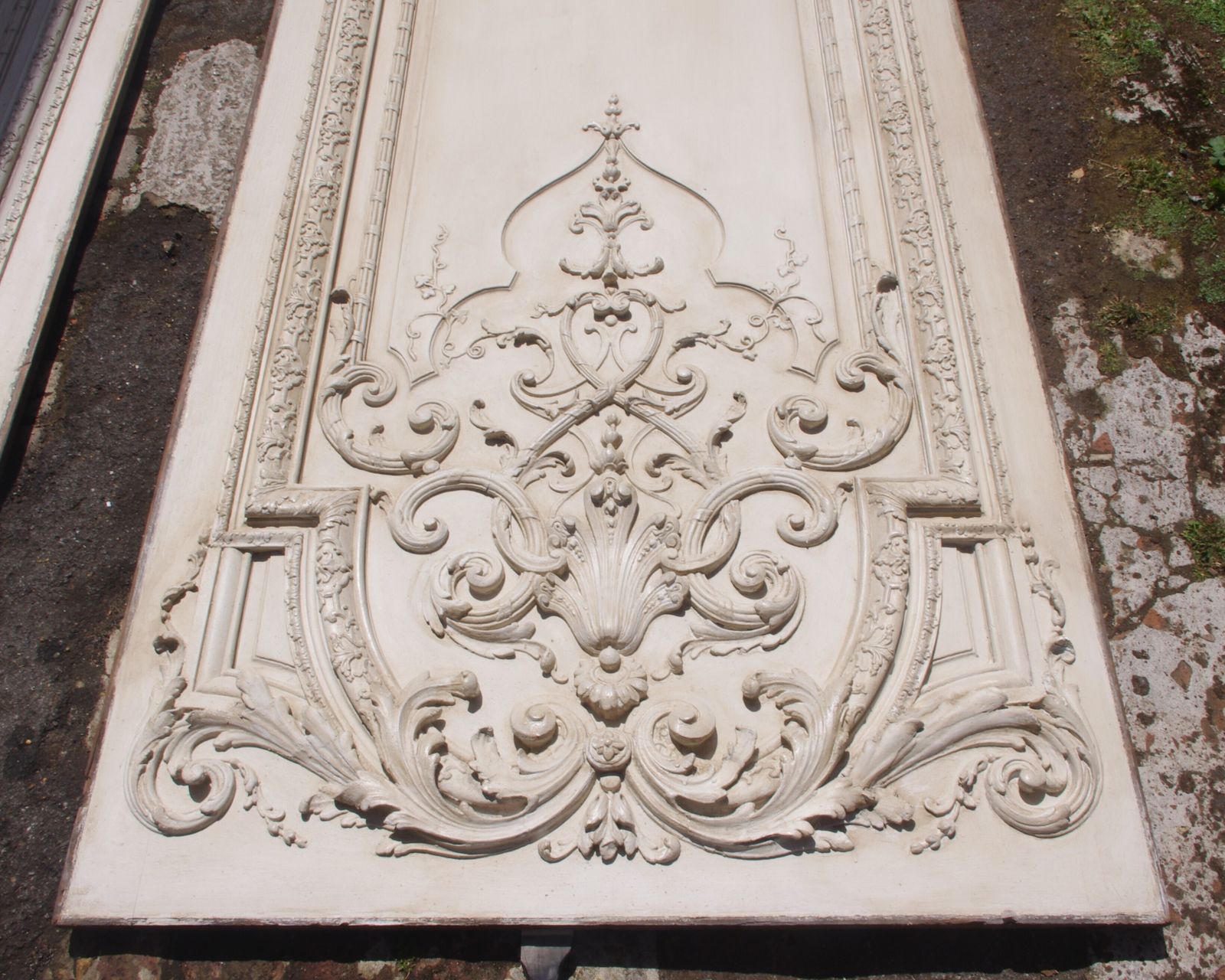Art Pair Of 19th Century French Painted Decorative Boiserie Wall Panels photo