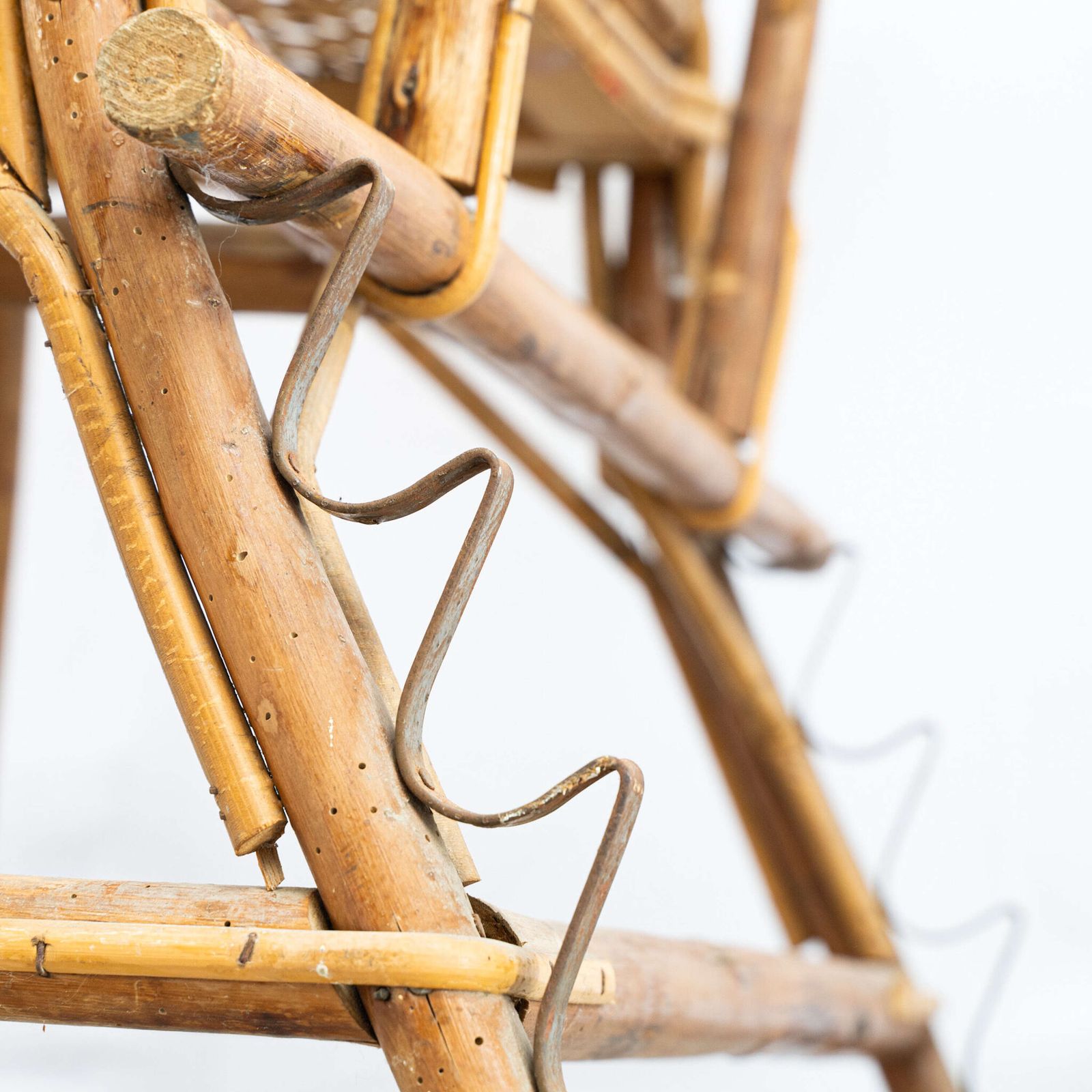 A French 1950’s Rattan Lounger photo 425.0