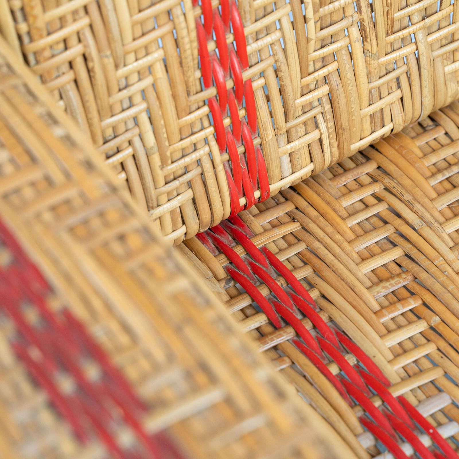 A French 1950’s Rattan Lounger photo vintage