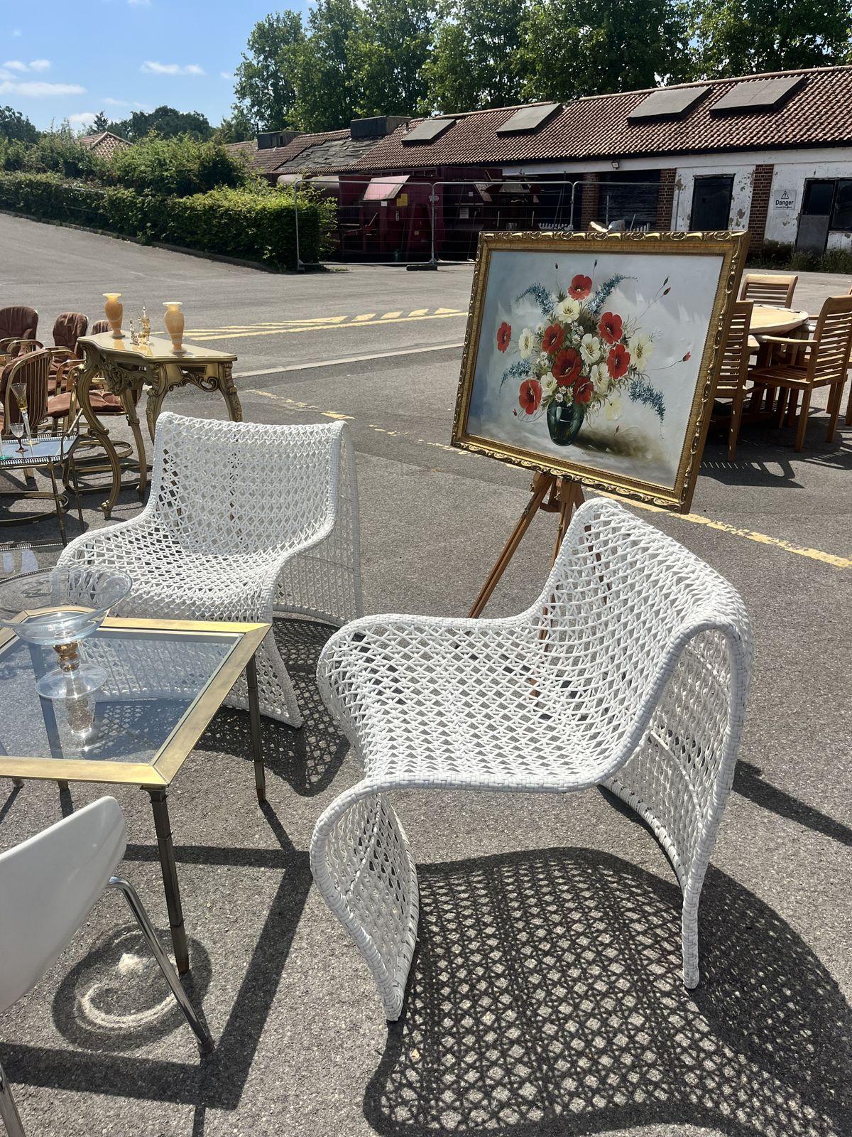 Pair Of Stunning Lola Open Weave Chairs photo 1250.0