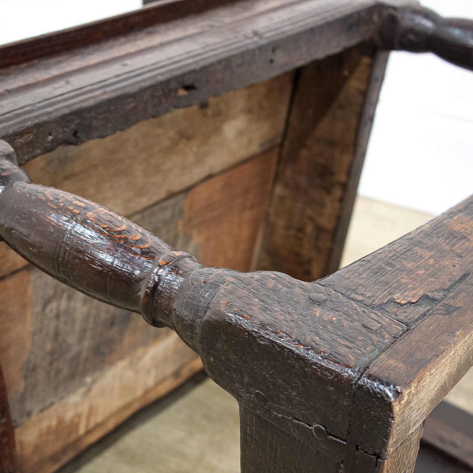 photo vinterior 17th Century Charles I Oak Wainscot Chair