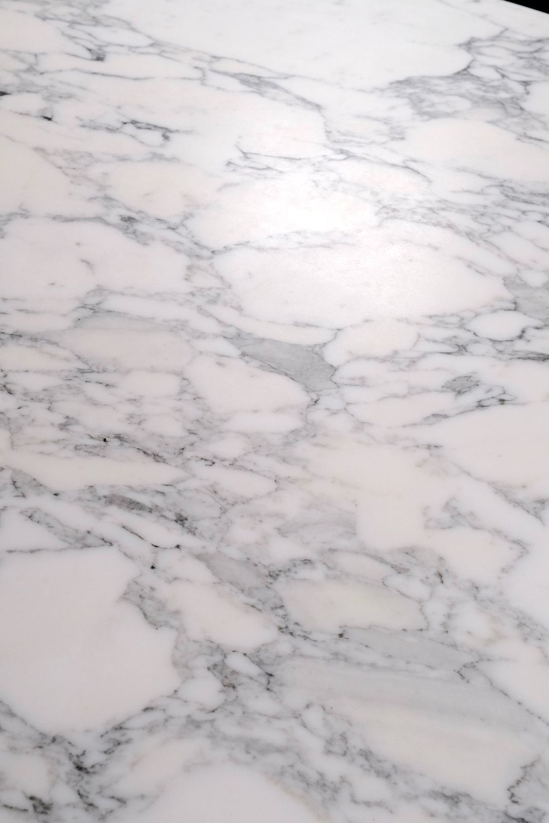 photo vintage Large Round Carrara Marble Table, Italy, 1970s