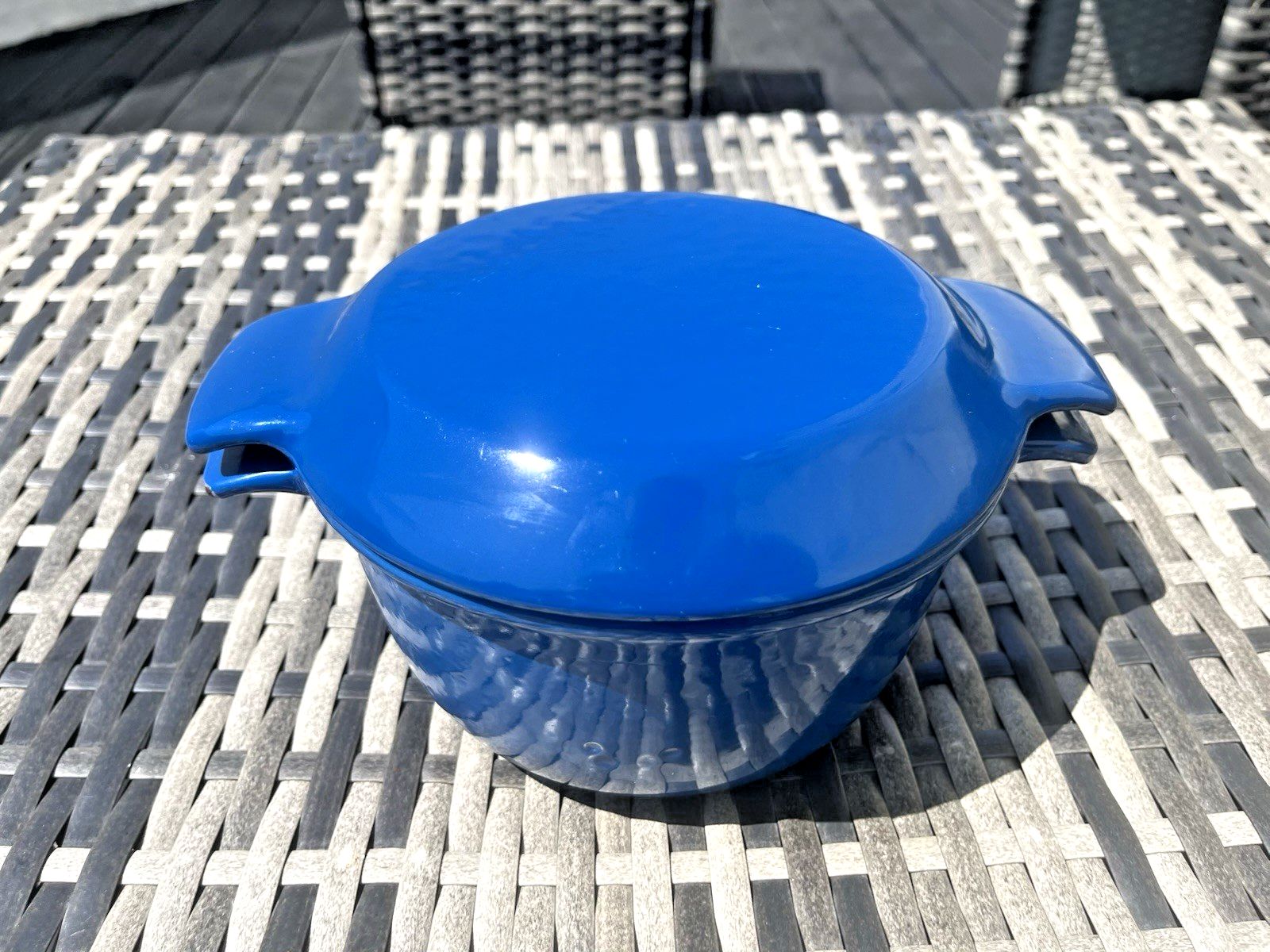 Mid Century Danish Nacco 16e Michael Lax Cast Iron Casserole Dish Dutch Oven photo for sale