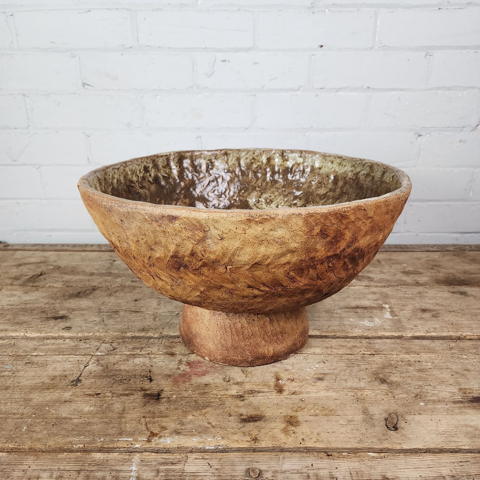 A Mid 20th Century (1973) Studio Pottery Bowl. photo 250.0