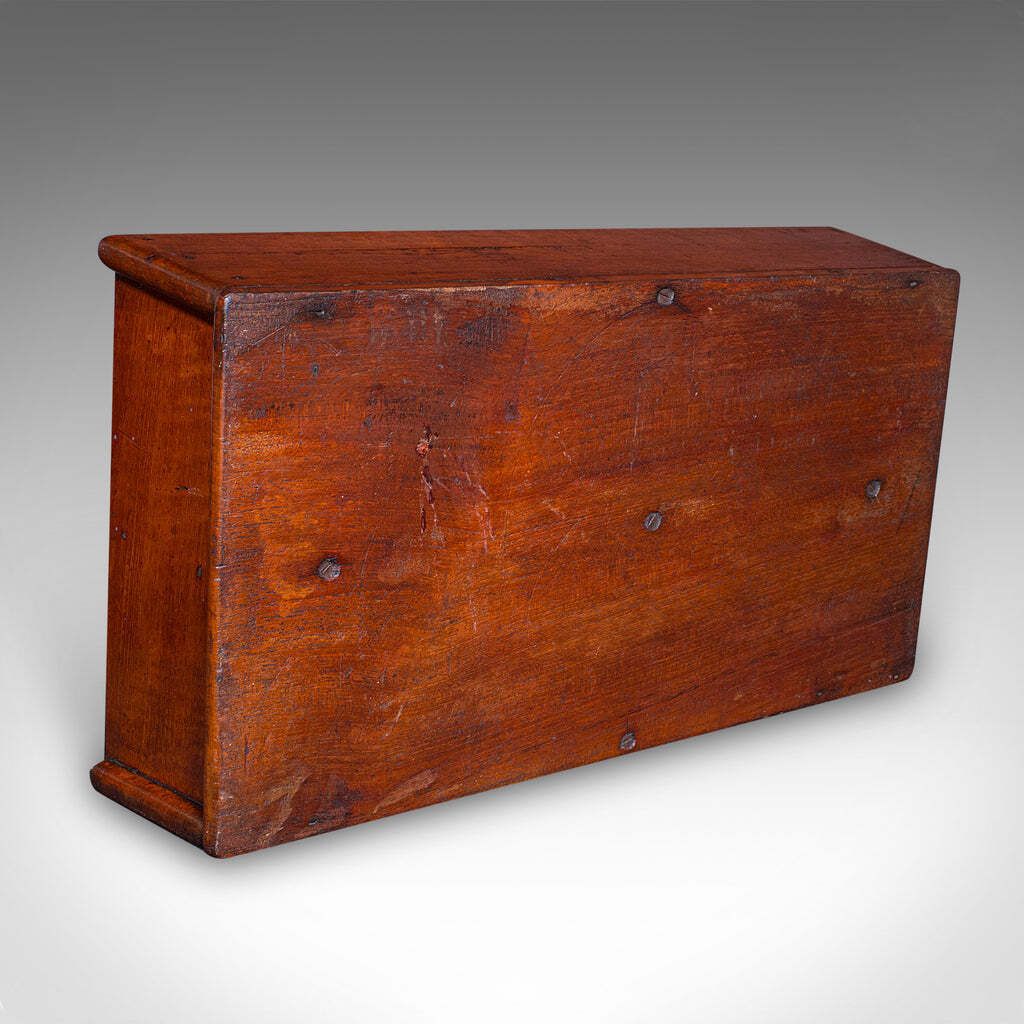 Antique Footman's Carry Tray, English, Fruitwood, Butler's Work Box, Victorian photo buy