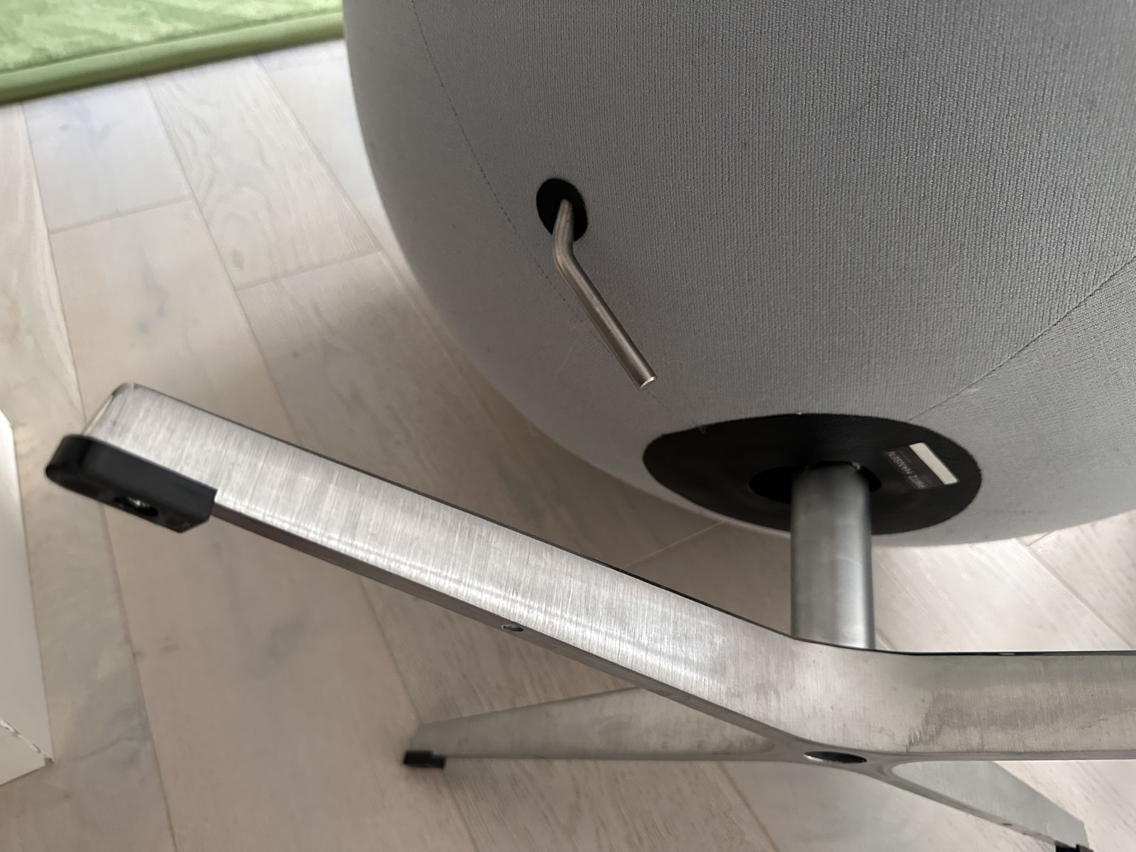 Arne Jacobsen Egg Chair – Original Fritz Hansen – Christianshavn Fabric (1170 Light Grey photo 5000.0