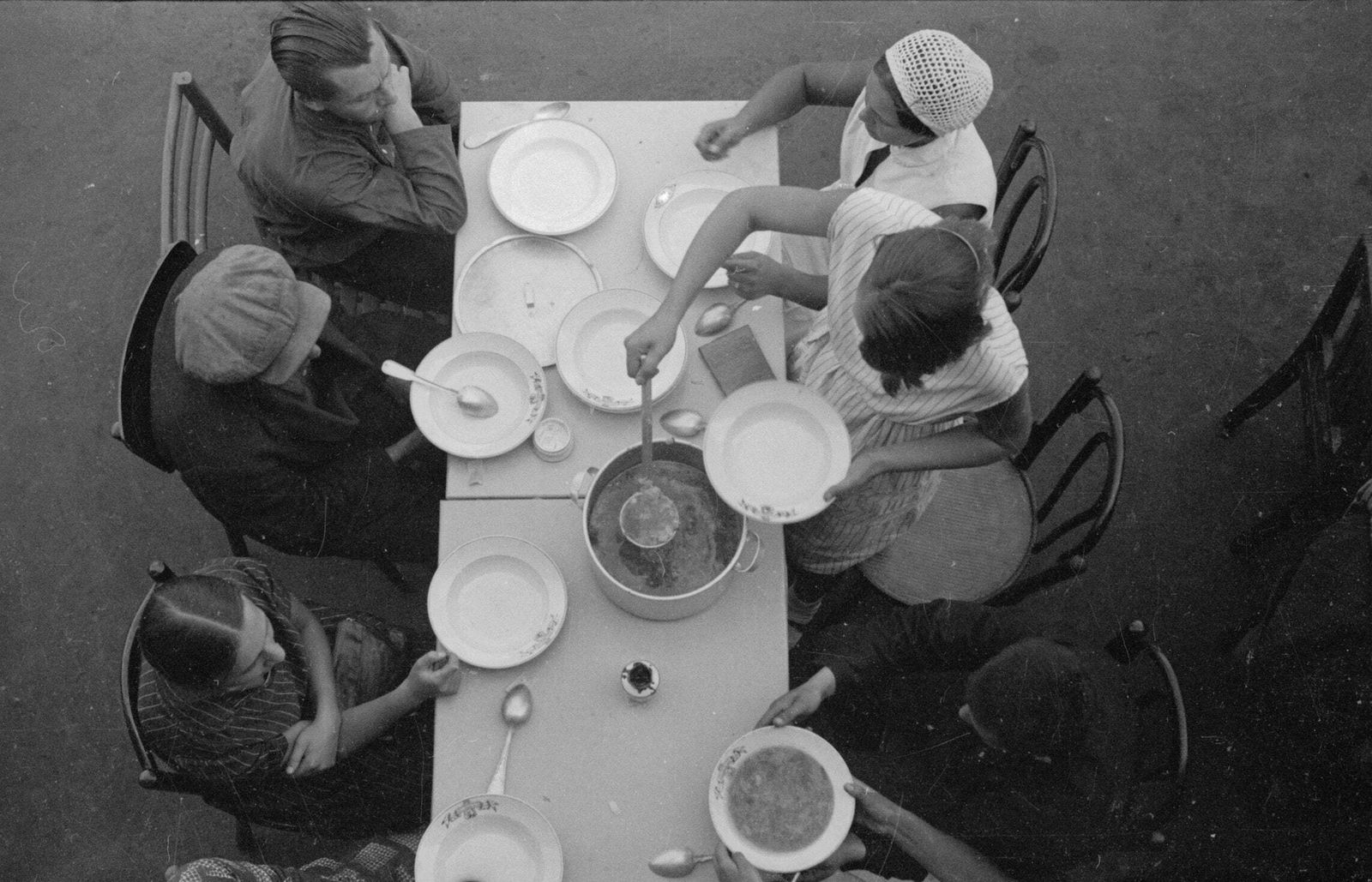 Alexander Rodchenko Vintage Soviet Constructivism Poster   Lunch In The Cafeteria 1931