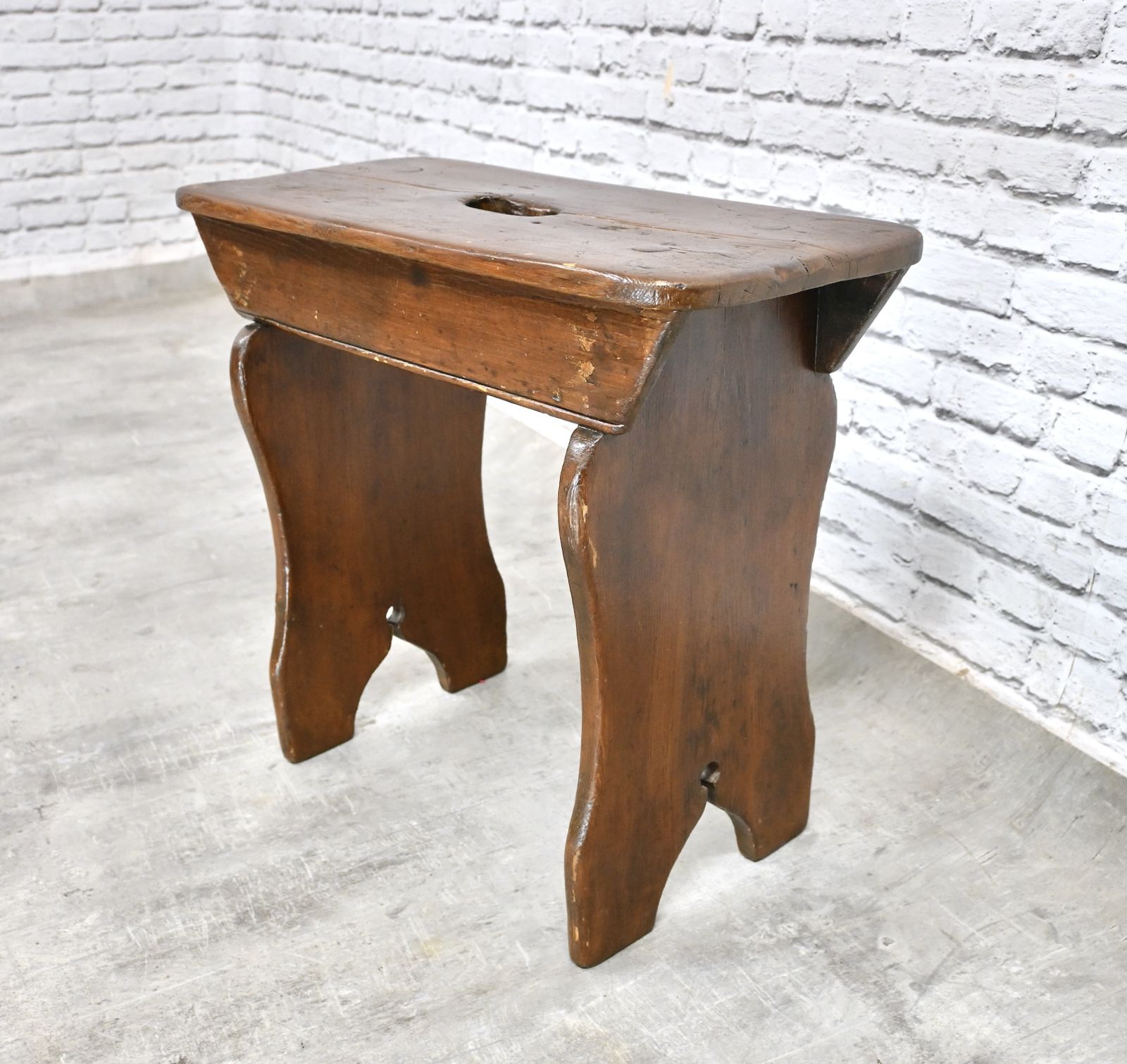 Antique Painted Pine Bench