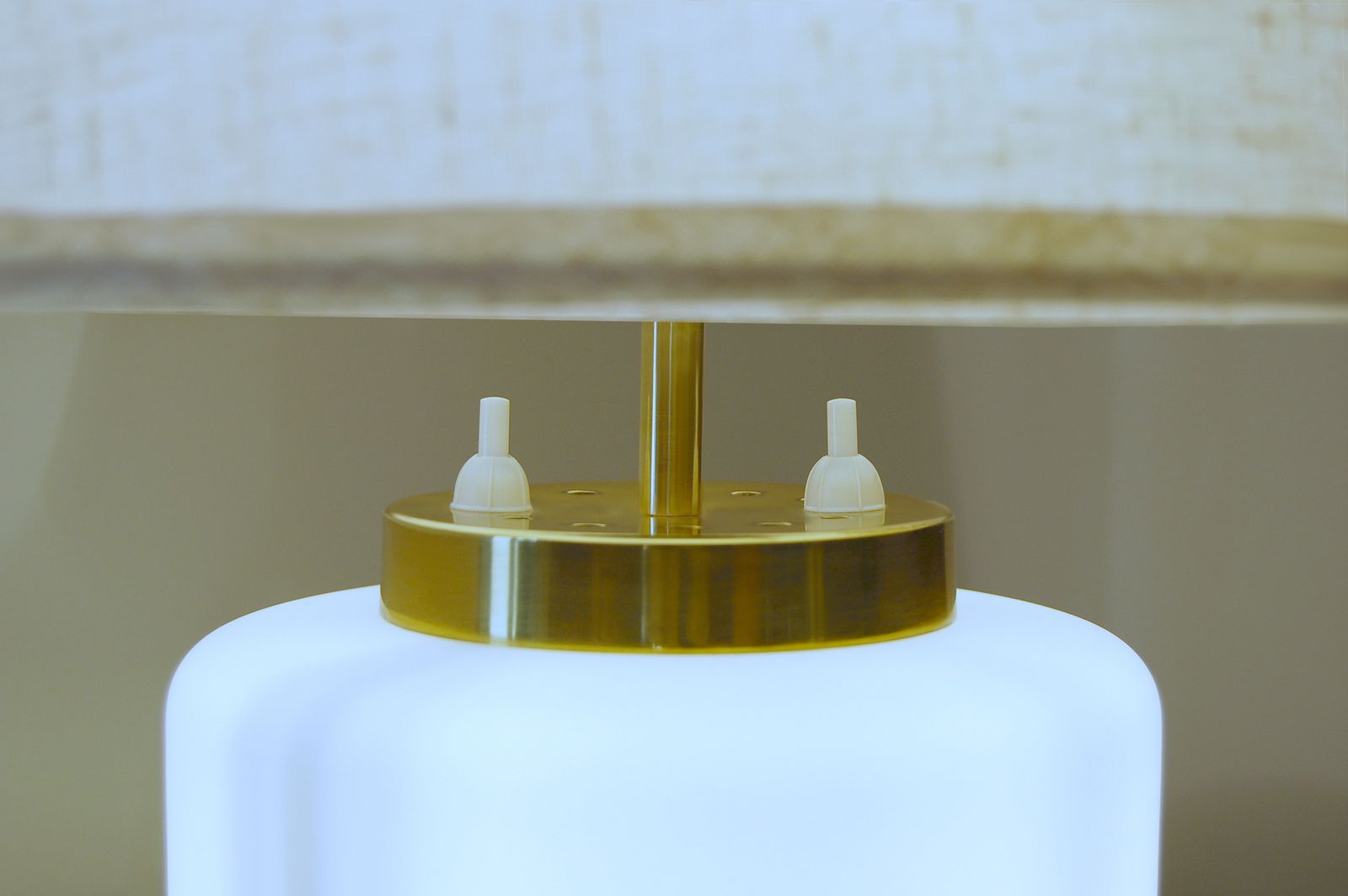 Stilnovo Table Lamp   Opal Glass / Brass   Italy '60 photo for sale