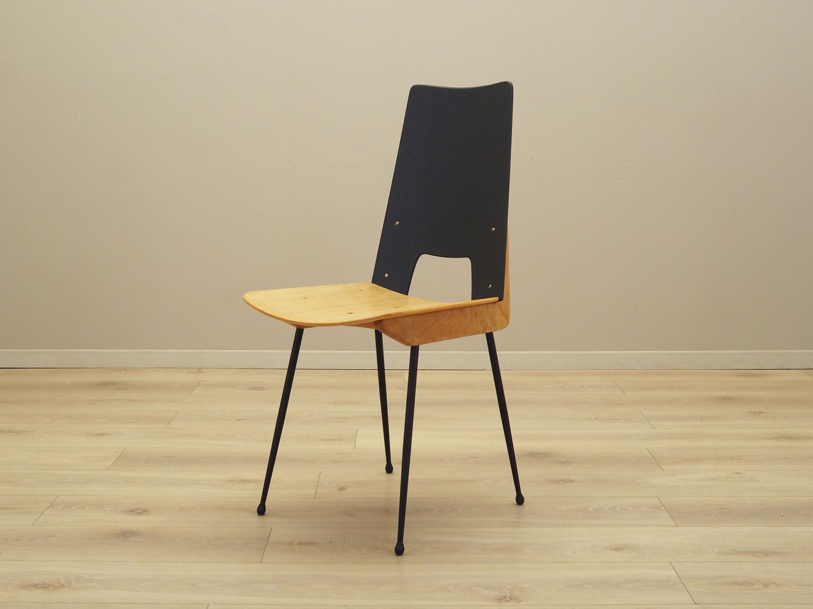 Furniture Set Of Six Chairs, Italian Design, 1950s, Designer: Carlo Ratti, Manufacturer: Legni Curva photo