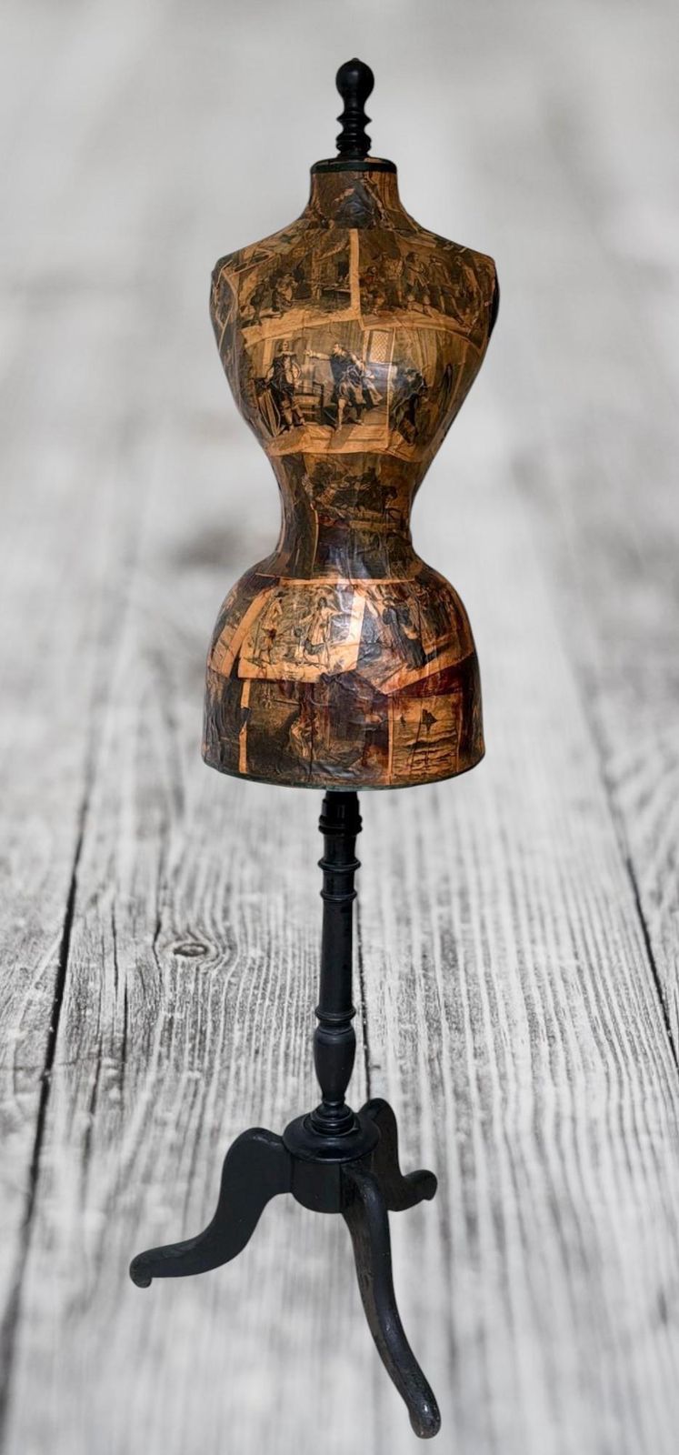 Napoleon III Style French Wooden Tailor’s Mannequin photo Home Decor