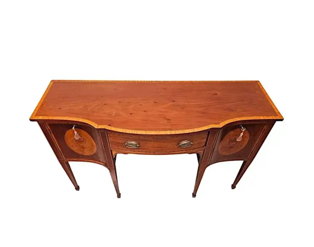 A Stunning Edwardian Marquetry Inlaid Sideboard In The Manner Of 'Edward And Roberts, London' photo for sale