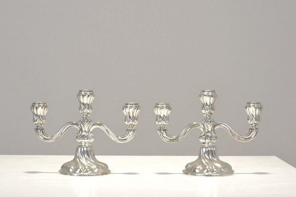 Silver 830/1000 Candelabras, Germany, 1935, Set Of 2