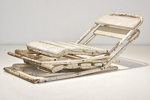 Garden Chairs In Metal By Erich Dieckmann, Germany, 1930, Set Of 2 photo vintage