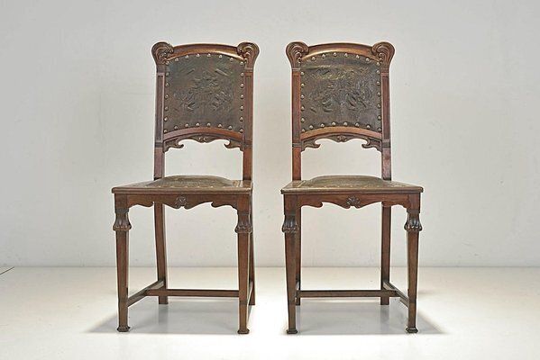 Art Nouveau Chairs, Germany, 1908, Set Of 2 photo furniture