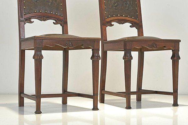 Art Nouveau Chairs, Germany, 1908, Set Of 2 photo Furniture