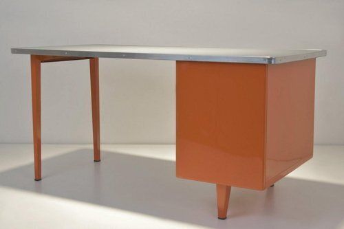 Furniture Desk In Sheet Steel From Gispen, 1955 photo
