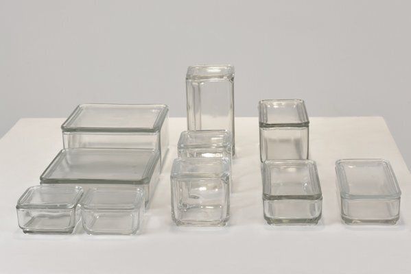 Cube Storage Container By Wilhelm Wagenfeld For Vlg Weisswasser, Germany, 1938 photo for sale