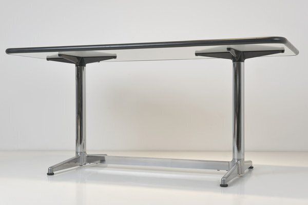 Worktable In Aluminium By Giancarlo Piretti For Mobilier International, France, 1970s photo Furniture