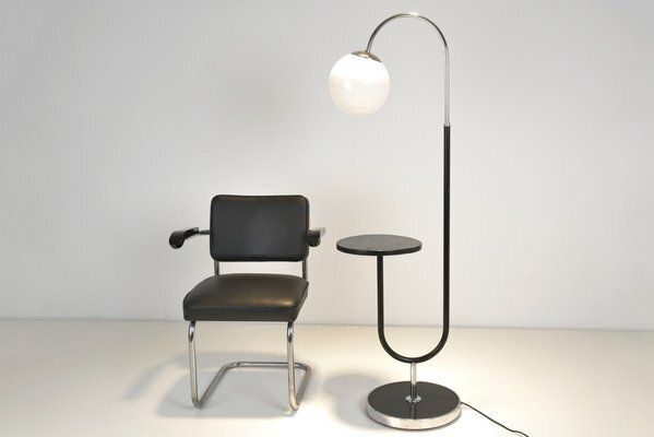 Lighting Height Adjustable Floor Lamp By Josef Hurka For Napako, Czech Republic, 1935 photo