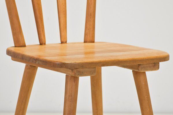 photo furniture Rung Chair In Beech By Adolf Schneck For Thonet, 1942