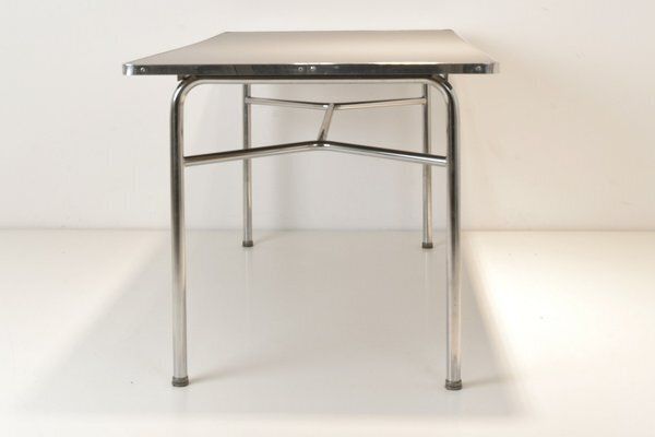 Dining Table In Steel Tube From Mauser Works Waldeck, 1950s photo 3810.0