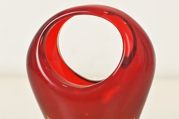 Sommerso Vase In Murano By Flavio Poli For Seguso, 1958 photo buy
