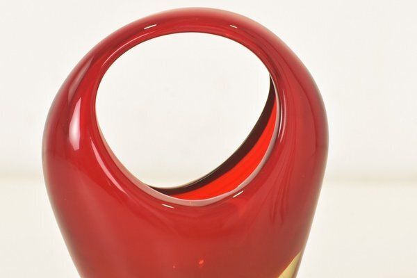 Sommerso Vase In Murano By Flavio Poli For Seguso, 1958 photo vintage