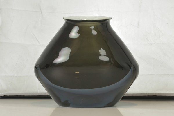 Heavy Sommerso Vase In Murano By Flavio Poli For Seguso, 1960s photo vintage