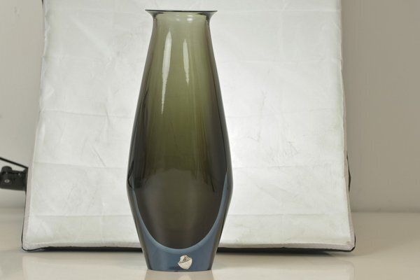 Large Sommerso Vase In Murano By Flavio Poli For Seguso, 1960s photo vinterior