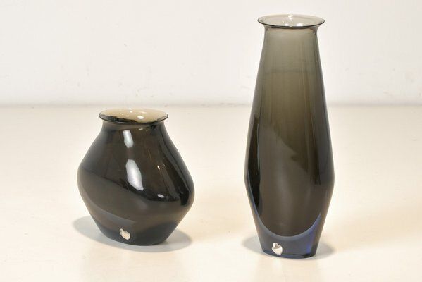 photo for sale Large Sommerso Vase In Murano By Flavio Poli For Seguso, 1960s