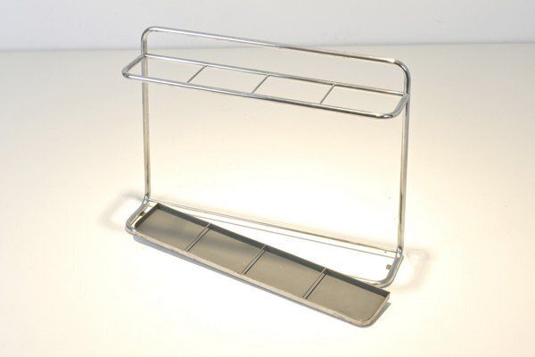 Industrial Steel Tube Umbrella Stand From Wohnbedarf, Switzerland, 1930s photo buy