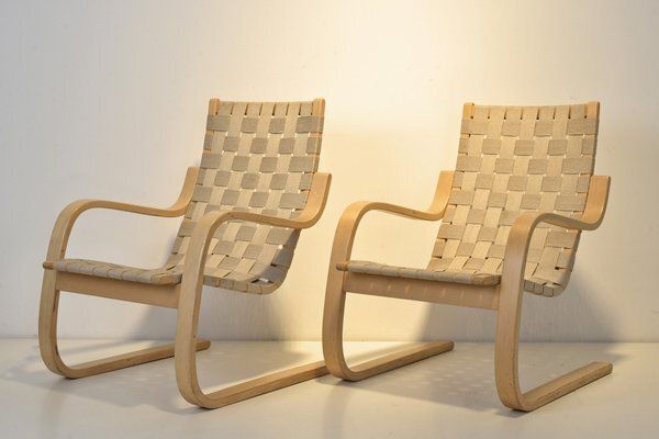 Set Of 406 Cantilever Lounge Chairs By Alvar Aalto For Artek, Finland photo furniture