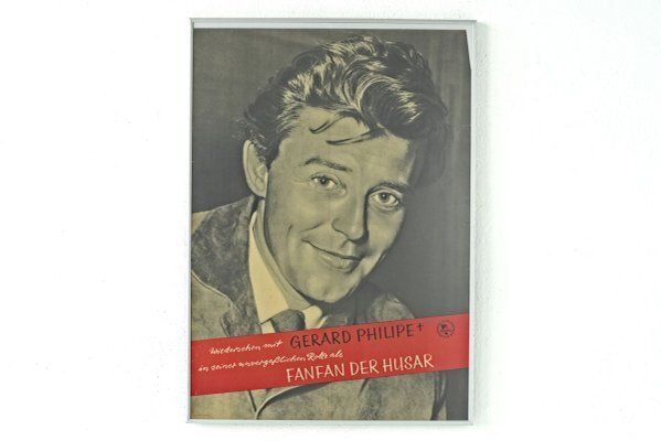 Vintage Movie Poster, Fanfan There Husar, 1960s